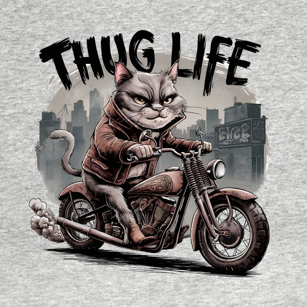 Thug Life Chopper Cat Fan Art by Blind Art